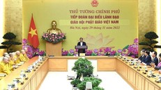 Thủ tướng Chính phủ Phạm Minh Chính tiếp Đoàn Đại biểu Giáo hội Phật giáo Việt Nam