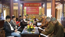 Ban Thường trực Ban Trị sự tỉnh tổ chức hội nghị triển khai kế hoạch tổ chức kỷ niệm 10 năm thành lập GHPGVN tỉnh.