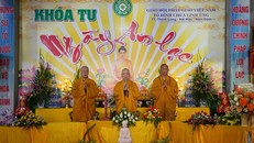 Nam Định: Hàng nghìn Phật tử tham dự khóa tu 'Một ngày an lạc' tại chùa Linh Ứng