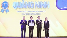 Quảng Ninh nhận Cúp và Chứng nhận PCI năm 2022 với vị trí số 1.