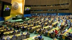 Toàn cảnh phiên bỏ phiếu bầu Hội đồng Nhân quyền nhiệm kỳ 2024-2026. 