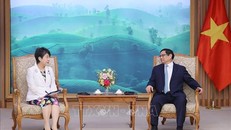 Thủ tướng Phạm Minh Chính tiếp Bộ trưởng Ngoại giao Nhật Bản Kamikawa Yoko. 