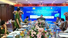 Đại tá. TS Vũ Văn Tấn, Phó Cục trưởng Cục Cảnh sát QLHC về TTXH, Trưởng Ban Tổ chức đề nghị các sản phẩm phải gắn với thực tế cuộc sống, mang tính khả thi, có tính sáng tạo.