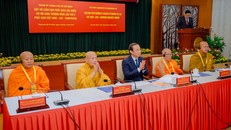 Bí thư Thành ủy TP.HCM tiếp lãnh đạo Phật giáo Việt Nam, Lào, Campuchia