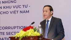 Phó Trưởng Ban Nội chính Trung ương Nguyễn Thanh Hải phát biểu khai mạc hội thảo. 