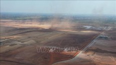 Đất trong phạm vi sân bay Long Thành đã bóc hết tầng phủ, rất dễ phát sinh bụi.