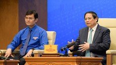 Thủ tướng Phạm Minh Chính gặp mặt và đối thoại với thanh niên nhân dịp kỷ niệm 93 năm Ngày thành lập Đoàn Thanh niên Cộng sản Hồ Chí Minh.