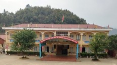 Một góc Trường phổ thông dân tộc bán trú Tiểu học và Trung học La Pán Tẩn.