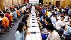 Quang cảnh thi đấu. 