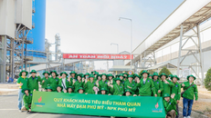 Đoàn nông dân trồng sầu riêng tiêu biểu tham quan Nhà máy sản xuất phân bón Phú Mỹ.