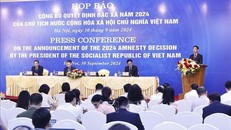 Quang cảnh họp báo.