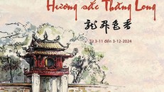 Poster Triển lãm Thư pháp Thăng Long-Hà Nội. 