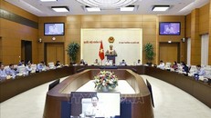 Chủ tịch Quốc hội Trần Thanh Mẫn phát biểu. 