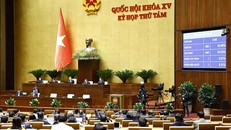 Quốc hội biểu quyết thông qua Luật Phòng cháy, chữa cháy và cứu nạn, cứu hộ. 