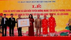 Hà Nội: Gắn biển tuyến đường mang tên Sư bà Phương Dung