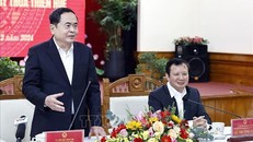 Chủ tịch Quốc hội Trần Thanh Mẫn phát biểu. 