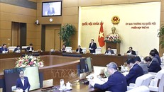 Chủ tịch Quốc hội Trần Thanh Mẫn phát biểu tại phiên họp Ủy ban Thường vụ Quốc hội.