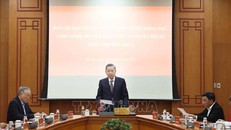 Tổng Bí thư Tô Lâm, Trưởng Ban Chỉ đạo chủ trì phiên họp. 