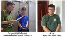 Các đối tượng tại cơ quan chức năng. 