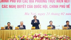 Thủ tướng Phạm Minh Chính chủ trì Hội nghị Chính phủ với các địa phương về tăng trưởng kinh tế. 