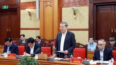 Tổng Bí thư Tô Lâm phát biểu. 