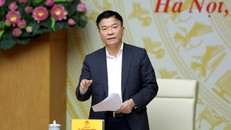 Phó Thủ tướng Lê Thành Long, Phó Trưởng ban Thường trực chủ trì họp phiên thứ 5 Ban Chỉ đạo rà soát và tổ chức thực hiện việc xử lý vướng mắc trong hệ thống pháp luật - Ảnh: VGP/Đức Tuân