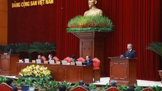 Tổng Bí thư Tô Lâm phát biểu khai mạc Hội nghị lần thứ 11 Ban Chấp hành Trung ương Đảng khóa XIII. Ảnh: TTXVN