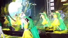 Một tiết mục nghệ thuật tại đêm khai mạc lễ hội. 