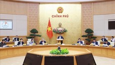 Thủ tướng Phạm Minh Chính chủ trì Phiên họp Chính phủ chuyên đề về xây dựng pháp luật tháng 4/2025. 