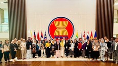 Các đại biểu tham dự workshop “Nông nghiệp và hệ thống thực phẩm bền vững”, Jarkata - Indonesia ngày 23-24/4/2025.