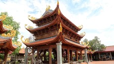 Khung cảnh chùa Giữa Đồng sau khi được tu bổ.