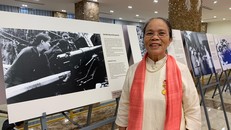 Nghệ nhân ưu tú Phan Thị Thuận. Ảnh: Linh Anh. 