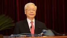 Tổng Bí thư, Chủ tịch nước Nguyễn Phú Trọng phát biểu khai mạc Hội nghị. (Ảnh: Trí Dũng/TTXVN)