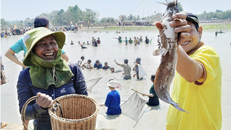 Bàu nước tại ấp Sóc Lớn (Lộc Ninh, Bình Phước). 