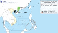 Áp thấp nhiệt đới đổi hướng, di chuyển nhanh về Quảng Tây (Trung Quốc)