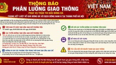 Phân luồng giao thông phục vụ chung kết ASEAN Cup Việt Nam - Thái Lan