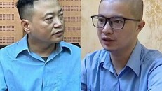 Nguyễn Hòa Bình ("Shark Bình") và "ông trùm" lừa đảo Mr Pips Phó Đức Nam.