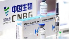 Vaccine ngừa COVID-19 của hãng dược phẩm Sinopharm (Trung Quốc). Ảnh: Yicai Global/TTXVN