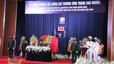 Lễ truy điệu nguyên Phó Thủ tướng Trương Vĩnh Trọng bắt đầu từ 9h sáng nay (22/2).. (Ảnh: Thanh Tiến)