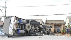 Hiện trường vụ tai nạn. (Ảnh: Zing)