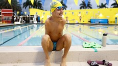 VĐV bơi lội khuyết tật người Afghanistan Abbas Karimi. (Ảnh: Twitter)