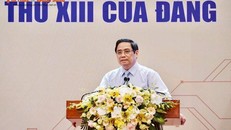  Thủ tướng Chính phủ Phạm Minh Chính phát biểu tại Hội nghị toàn quốc "Đội ngũ trí thức khoa học và công nghệ Việt Nam triển khai thực hiện Nghị quyết Đại hội lần thứ XIII của Đảng". (Ảnh: kienthuc.net.vn)