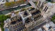 Nhà thờ Đức Bà Paris sau vụ cháy. (Ảnh: UNESCO)