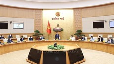 Thủ tướng Phạm Minh Chính chủ trì hội nghị. Ảnh: Dương Giang/TTXVN