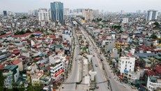 Dự án đường Vành đai 2 đoạn cầu Vĩnh Tuy-Ngã Tư Sở. (Ảnh: VnExpress)