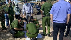 Cơ quan CSĐT Bộ Công an xác minh tại thực địa tại dự án Tân Việt Phát 2, ngày 14/1. (Ảnh: HL)