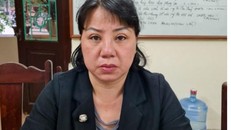 Đối tượng Vũ Thị Lệ Nhi tại cơ quan Công an. (Nguồn: cand.com.vn)