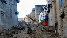 Hư hại do trận động đất gây ra. (Nguồn: Twitter)