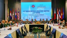 Quang cảnh Hội nghị ADMM lần thứ 16. (Ảnh: Nguyễn Vũ Hùng/TTXVN)