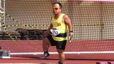 Vận động viên Trần Văn Nguyên giành huy chương Vàng nội dung ném đĩa nam hạng thương tật F40-41 với thành tích 24,86m. (Nguồn: thethao.vn)